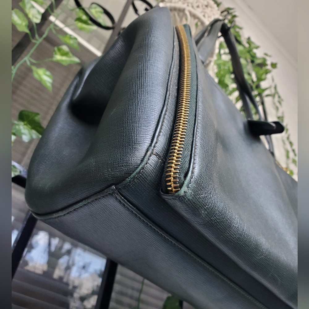 Gucci Structured Green Leather Bag - Picture 6 of 17